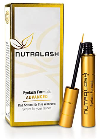 Nutralash Eyelash Formula ADVANCED – Wimpernserum für lange Wimpern in nur 4-6 Wochen I Lash Serum I Wimpernserum Wachstum I Serum für Wimpernwachstum/Wimpernverlängerung I Made in Germany I 3ml