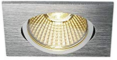 SLV NEW TRIA 68 I CS/LS Downlight aluminium DTW eckig, Einbauleuchte, Einbauspot, Deckeneinbauleuchte, Spot, Deckenspot, Einbaustrahler, Deckenstrahler, Wohnzimmer, Badezimmer