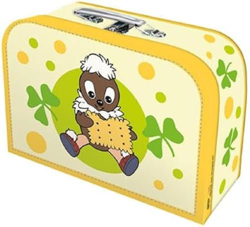 Trötsch Kinderkoffer Pitti Keks,Pappkoffer, Koffer aus Pappe, Geschenk Verpackung, Gutschein Verpackung,Spielkoffer, Metallgriff und Metallhenkel, Reisekoffer Kinder: 19 x 14 cm