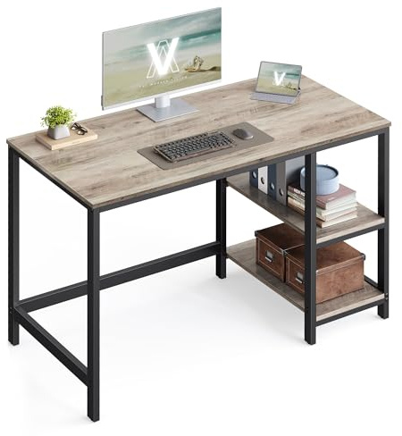 VASAGLE Computertisch, Bürotisch, moderner Stil, 120 x 60 x 76 cm