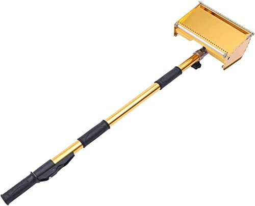 10 Trockenbau Kelle Drywall Flat Finishing werkzeuge Eckrolle mit 38''- 70'' Verstellbarer Griff Schnell-Teleskopschalter,Teleskopstange Trockenbau Kelle Verstellbar Drywall Flat Finishing
