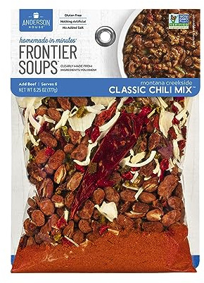 Frontier Soups Homemade In Minutes montana creekside Classic Chili, 6.25 oz, 2 pk