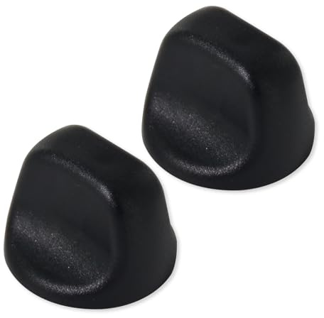 GYOFFULL S99360232 Range Hood Knob S600348 Fan Knob Black Replacement Parts for Kitchen Appliances Stove Fan and Light Replacement 2PCS