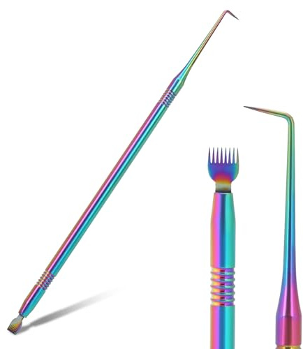 Peine de elevación de pestaña de acero inoxidable, separador y cepillo, accesorio para levantamiento de pestañas