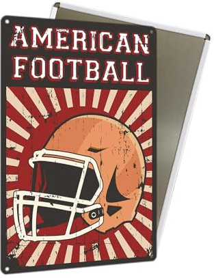 American Football Poster Vintage Metallschild als Wanddekoration
