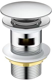 Bonde Lavabo, SRJQXH Bonde Clic Clac Lavabo, Bouchon Lavabo, Taille Universelle, Antirouille, Pas Facilement Endommagé, Facile à Nettoyer, Adapté aux éviers