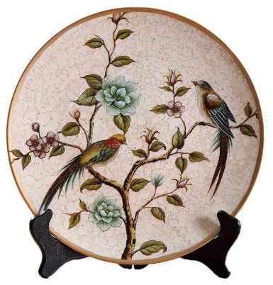 JingdezhenPorcelainDekorativ Wobble-platta, Dekorativ keramik hängande tallrikar, hantverk prydnadsföremål Hem Vardagsrum Dekoration Hängande tallrik kinesisk stil Pendelplatta