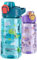 MHwan Gourde Enfant, 600ml Robuste et Incassable, Anti Fuite avec Paille, Sans BPA, Portable Belle Gourde Fille et Garcon Adaptée aux Voyages Scolaires
