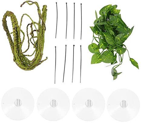 BELLIFFY 1 Set Reptil Reben Tank Lebensräume Decor Simulierte Rattan Reben Stil