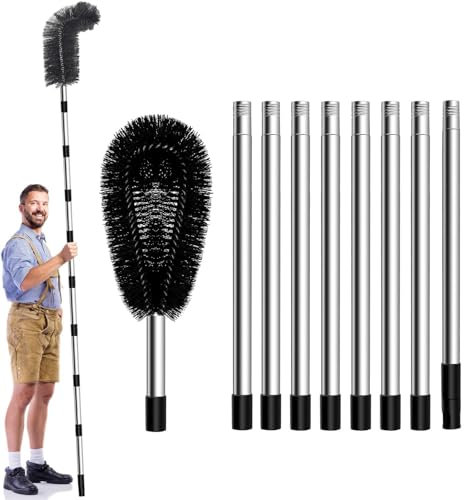 Gutter Cleaning Tools,10.5 feet Long Gutter Cleaning Brush Roofing Tool from The Ground,Gutter Cleaner Ability to Easily Clear roof Leaves,Debris,Gutter,Hanging Light