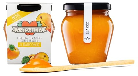 Mermelada de Albaricoque - Mermelada Premiada Internacionalmente en Bruselas - Mermelada 100% Fruta de Producción Propia y Hecha a Mano - Sin Azúcares Añadidos - Hecho en España - 230 G