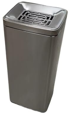 NexaGeniX Standaschenbecher Edelstahl Asche Säule Silber Raucherbereich Lobby Treppe Feuerlöscher Vertikale Zigarettenkippen Sammlung Outdoor-Aschenbecher