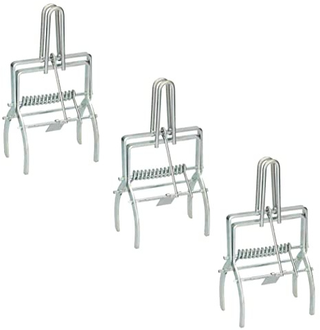 4X Wühlmausfalle – Zangenfalle mit Spanngriff zur Wühlmausbekämpfung – Metall-Schnappfalle ohne Gift – wiederverwendbar für Garten & Acker