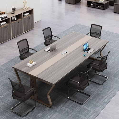 Moderner Konferenztisch, 74,9 cm hoch, einfach zu montieren, verdickte Beine, ideal für Seminarbüro und Trainingsraum, groß, 140 x 60 cm, einfaches und stilvolles Design