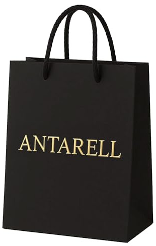 Pack 50 – Personalisierte Papiertüten Luxuriöse aus 250 g/m² Papier mit geflochtenen Griffen – Weiß Schwarz Camel –4 Größen– Mit Logo personalisierbar –Boutique- Made in France