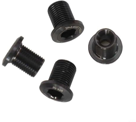 Yhenlovtt Set di viti da strada, corone a doppia velocità a tripla velocità (dorata), bulloni in alluminio, guarnitura facile da trasportare, 5 pezzi, per bici per corona fino a 7075 (B)