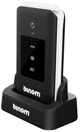 BINOM - Téléphone pour sénior X3S 4G clapet Noir/Blanc