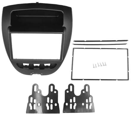 Kit Marco Radio Coche 7 Pulgadas Doble DIN 2 DIN Panel DVD Estéreo para Toyota para Aygo 2005 2006 2007 2008 2009 2010 2011 2012 2013 2014 GFVFGNLNNA