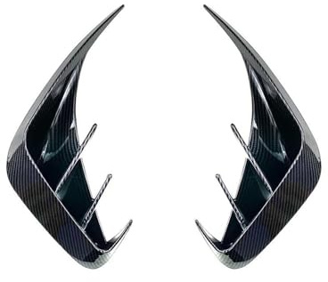 Heckspoiler für BMW 3er (G20, G28, 320e, 330e, 318i, 320i, 325i, 330i) Baujahre 2019–2023, Heckstoßstangenspoiler, seitliche Lufteinlassabdeckung, Zierspoiler (glänzend schwarz)