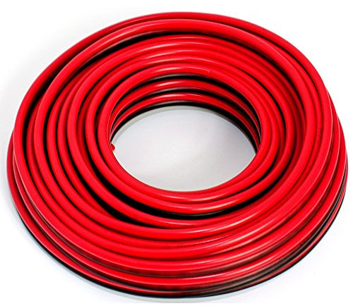 Cavo per altoparlante, 2 x 2,50 mm2, cavo audio 2,50mm2-10m rosso/nero