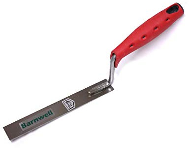 Barnwell Stainless Steel Margin Trowel 1 25mm Plastering Soft Grip Handle