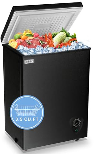 Chest Freezer 3.5 Cu.Ft Mini Deep Freezer for Room Dorm Office Garage