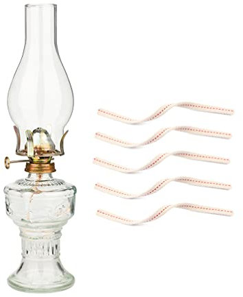 Amanigo Lanterne à pétrole en verre - 33 cm de hauteur - Lampe à huile classique pour utilisation en intérieur