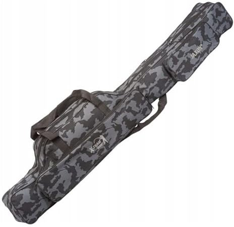 Alpen Camping Rutenfutteral Jaxon X-Team 90cm-150cm 3 Fächer Rutentasche Futteral Camo UJ-XDC (140cm)