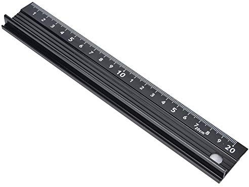 L-förmiges Schneidelineal, Messwerkzeug aus Aluminiumlegierung, Zeichenwerkzeug, Für Haushaltstechnik, Heimwerken Usw. (20 Cm/30 Cm/45 Cm)(L20cm)