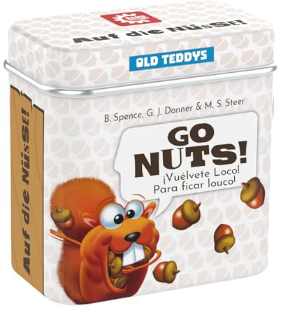 Old Teddys/Game Factory 6352 - Go Nuts ! Jeu de dés de Poche Push Your Luck. Plus de 8 Ans