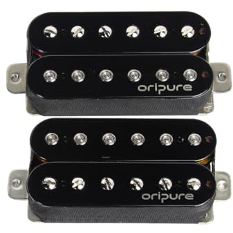 OriPure ALNICO 5 High Performance Humbucker Tonabnehmer Set schwarz für Hals und Brücke