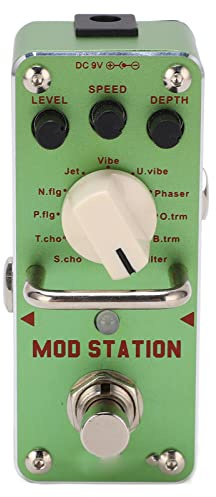 CHICIRIS Gitarreffektpedal, Metal Modulation Ensemble för Elgitarr, Lätt Design med Phaser- och Pitch Shifter-lägen för Musiker