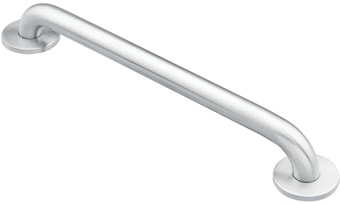 Moen Home Care Bathroom Safety 24 Inch Stainless Steel Handicap Grab Bar for Bathtub and Shower, Heavy Duty Handle, Elderly Assistance Product with Concealed Screws, 8724