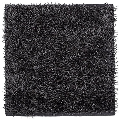 Tappeto da bagno Kemen 60 x 60 Aquanova Flokati, con lacci lunghi, colore Kemen 60 x 60: grigio scuro