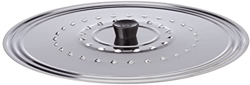 ILSA - Couvercle en Acier Inoxydable, Argent, Metallic Silver, 30 cm