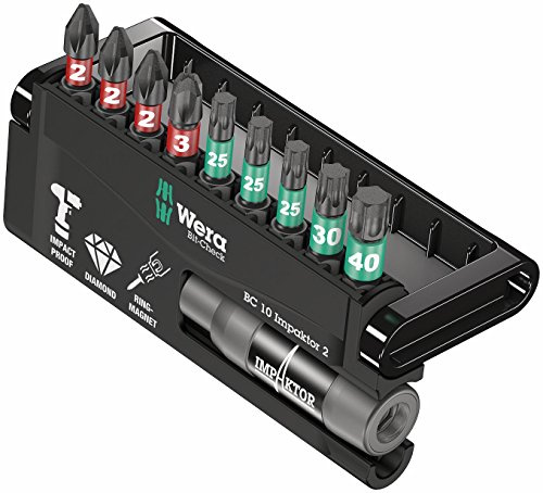 Wera Bit-Sortiment, Bit-Check 10 Impaktor 2, 10-teilig, 05057682001