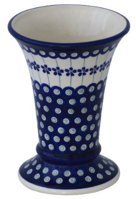 Original Bunzlauer Vase/Blumenvase H 19,5cm im Dekor 166a