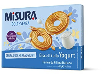 Misura Dolcesenza Biscotti allo Yogurt | Senza Zuccheri Aggiunti | Confezione da 400 grammi