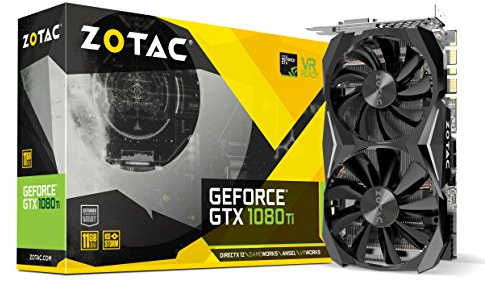 Zotac GeForce GTX 1080 Ti Mini GeForce GTX 1080 Ti 11GB GDDR5X - Cartes graphiques (GeForce GTX 1080 Ti, 11 GB, GDDR5X, 352 bit, 11000 MHz, PCI Express 3.0)