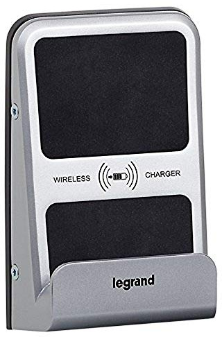 LEGRAND, Robuste Qi-Wireless Charging-Station zum Installationsdosen-Einbau, Induktives Ladegerät für iPhone8, iPhone 8 PLUS, Samsung Galaxy S8 und für alle Qi-Standard-fähigen Smartphones, 077599