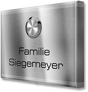 Metzler campanello wireless acciaio inox IP67 lungo raggio design elegante installazione facile incisione personalizzata pulsante ergonomico acciaio spazzolato 10 anni di disponibilità dei ricambi