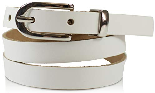 fashionchimp Basic Damengürtel aus 100% echtem Leder, schmaler Gürtel, Breite ca. 1,5cm, Made In Germany
