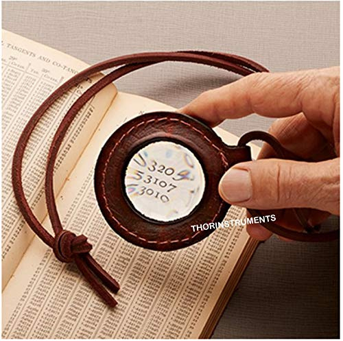 Nautical Magnifying Glass Hangs Around Your Neck on a Leather Holder Neck Loop Rustic Vintage Home Decor Gifts