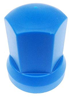 Matel Service 10 tapas para tuercas de rueda, 32 mm de diámetro, color azul
