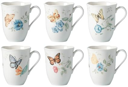 Lenox 892798 Butterfly Meadow 6-Piece Mug Set