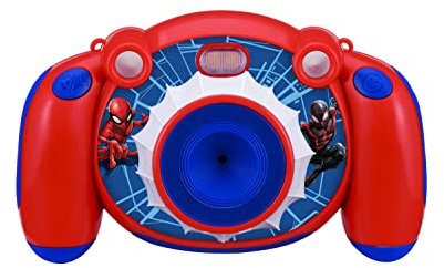 EKids Spiderman Children's Camera with Photo and Video Function | Children's Friendly 2MP Digital Camera with Stickers and Editing Functions Red