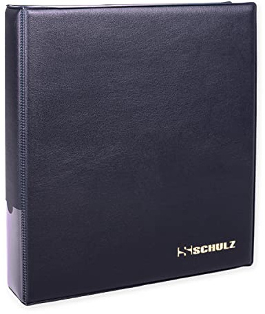 Coin Collection Album – £5, Crown Storage Binder – Collecting Holder - Money Book - Protect and Store 120 Coins - Original SCHULZ Coin Album in Blue