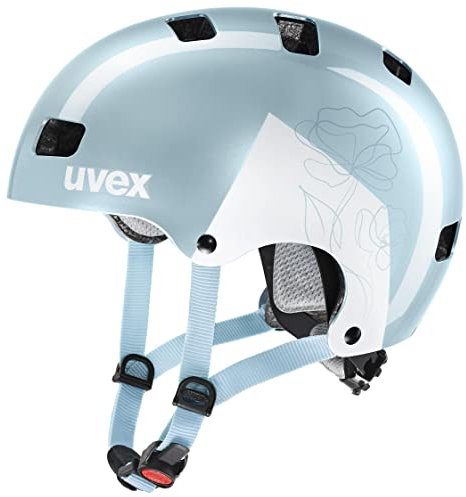 uvex Kid 3 - robuster Fahrradhelm für Kinder - individuelle Größenanpassung - waschbare Innenausstattung - Cloud-White - 55-58 cm