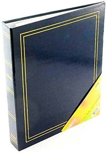 AC - Álbum para Fotos en Formato A4 con 4 Anillas, Ideal para Guardar Todas Tus Fotos y rememorar Momentos inolvidables, Tamaño de 32 x 27 x 5 cm, Color Azul