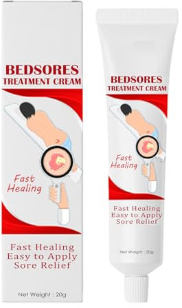 JINGLING Crème Anti-escarres 20 g – Pommapour escarres pour Une guérison – Soulage Les lit, Les Pression, Les irritations la Peau et Les plaies